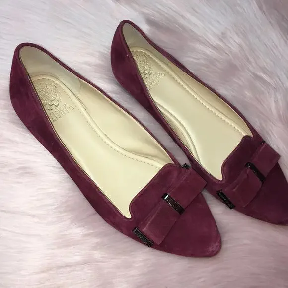 Vince Camuto Women's Size 10 M / 40 Flats Suede Bows - Picture 2 of 5